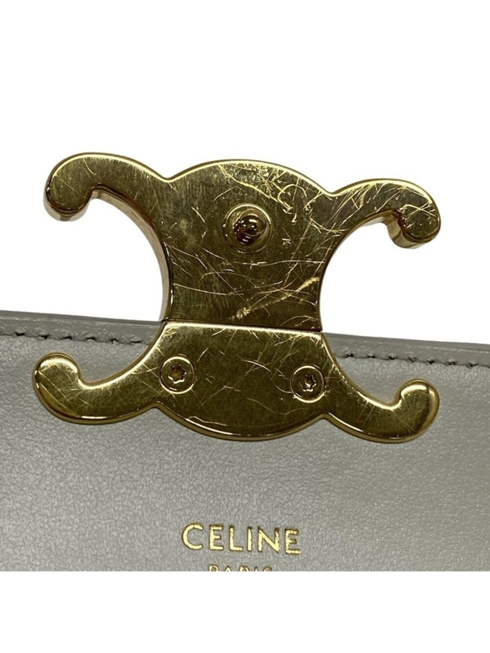 Celine Shoulder Bag Mini Claude Light Gray - Picture 13 of 15